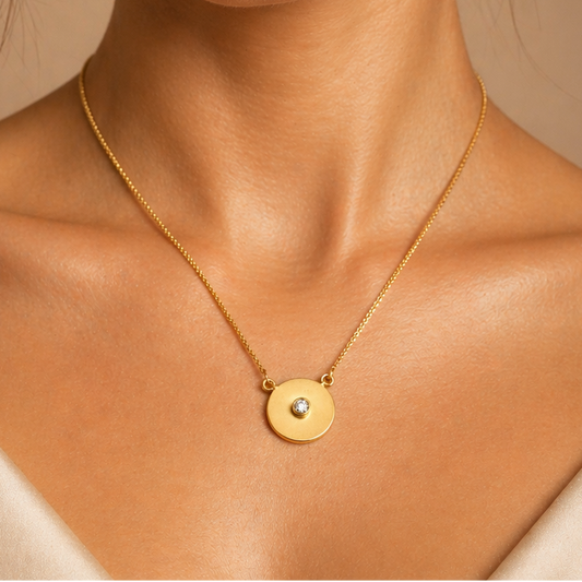 Solitaire Sparkle Pendant