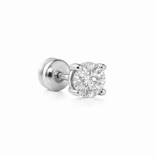 Everyday Single Diamond Stud 14k Gold