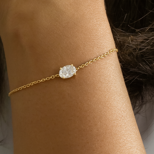Oval Solitaire Bracelet