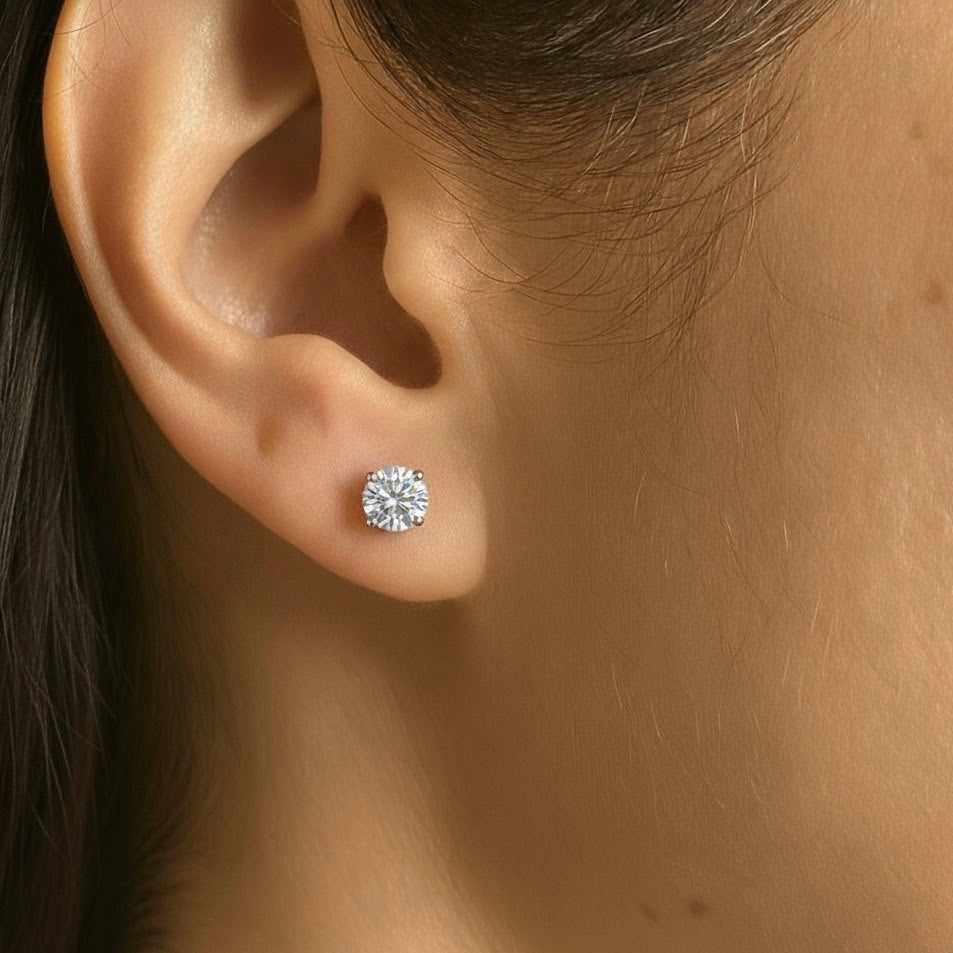 Everyday Diamond Studs 14k Gold