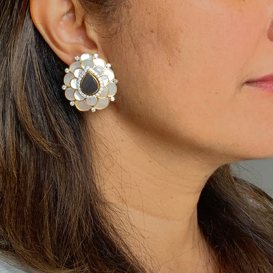 Floral Pearl Earrings