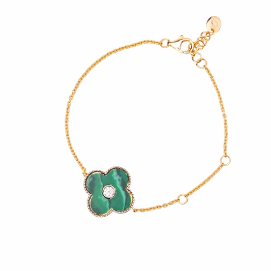 Verdant Clover Diamond Bracelet