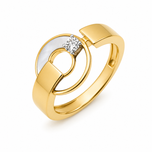Diamond Horseshoe Ring