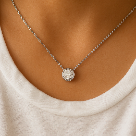 Bezel Solitaire Pendant