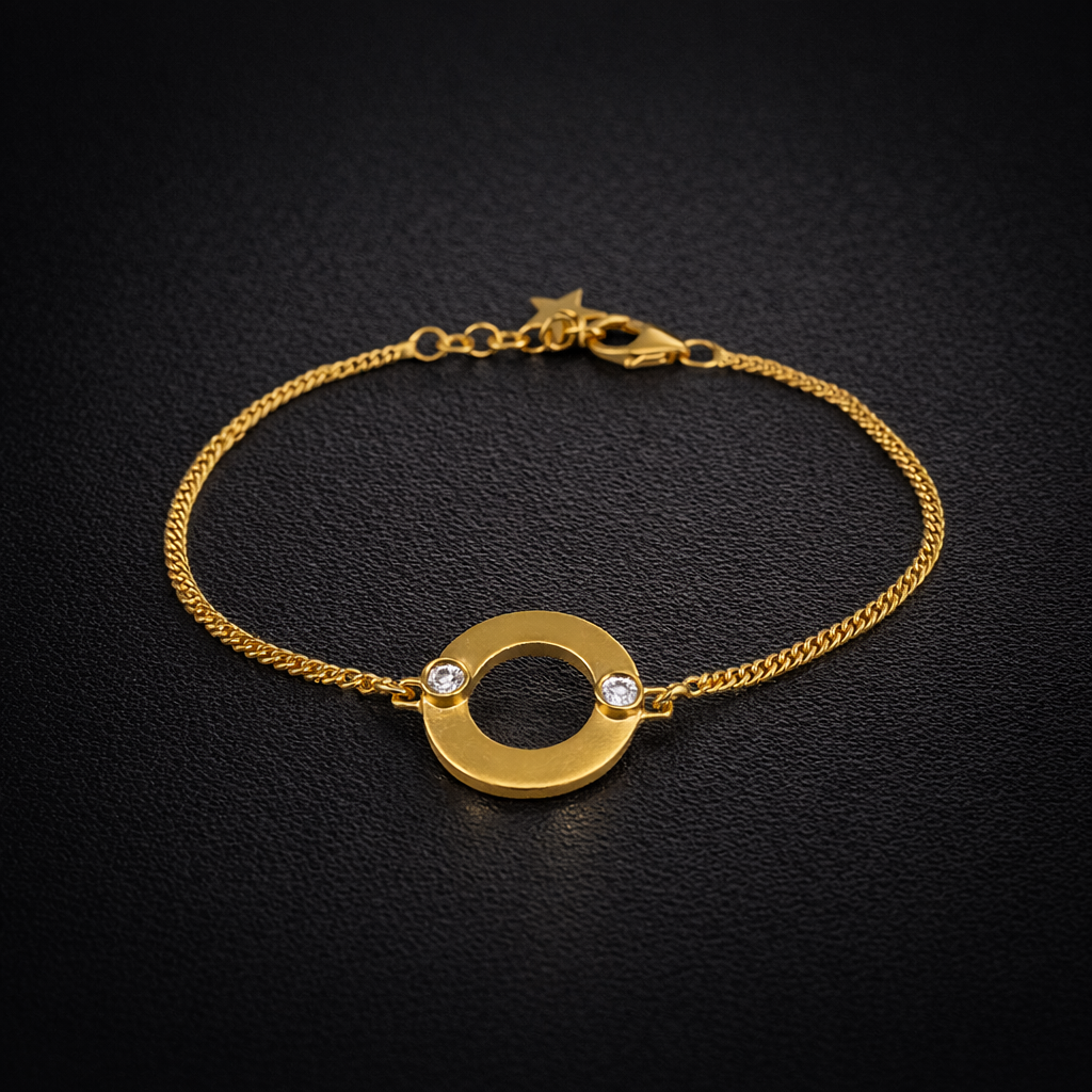 Diamond Sterling Silver Bracelet