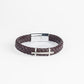 Men's Braided Lab Diamond Bar Bracelet