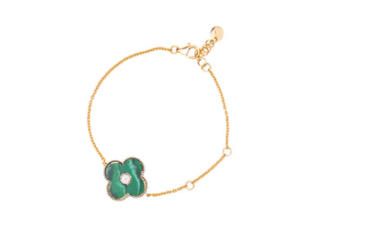 Verdant Clover Diamond Bracelet