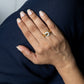 Diamond Mother Of Pearl  Ring 14K Gold