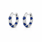 Diamond & Sapphire Hoops