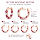 Diamond &  Ruby Hoops
