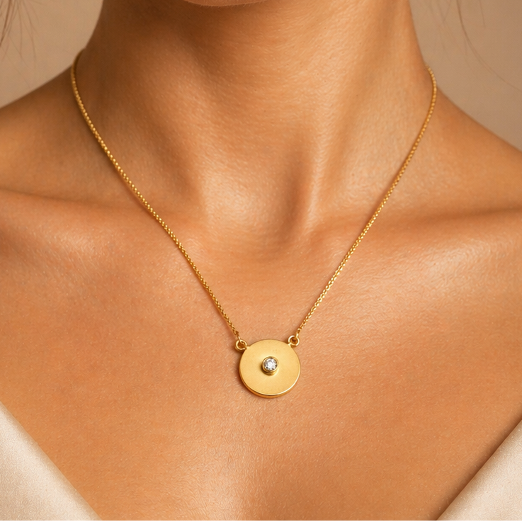 Solitaire Sparkle Pendant