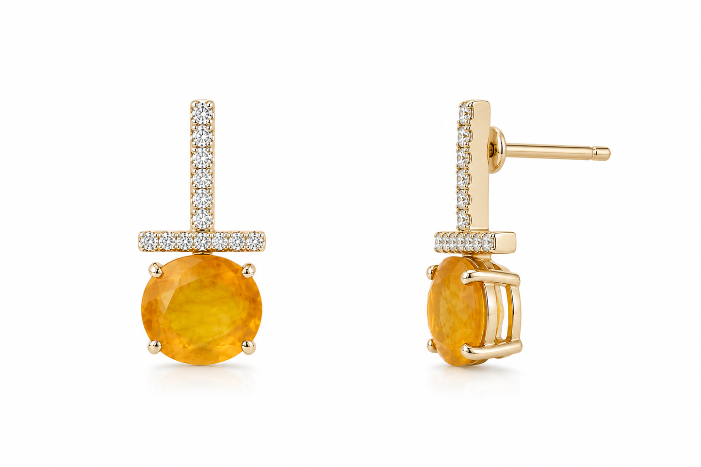 Citrine Drop Earrings