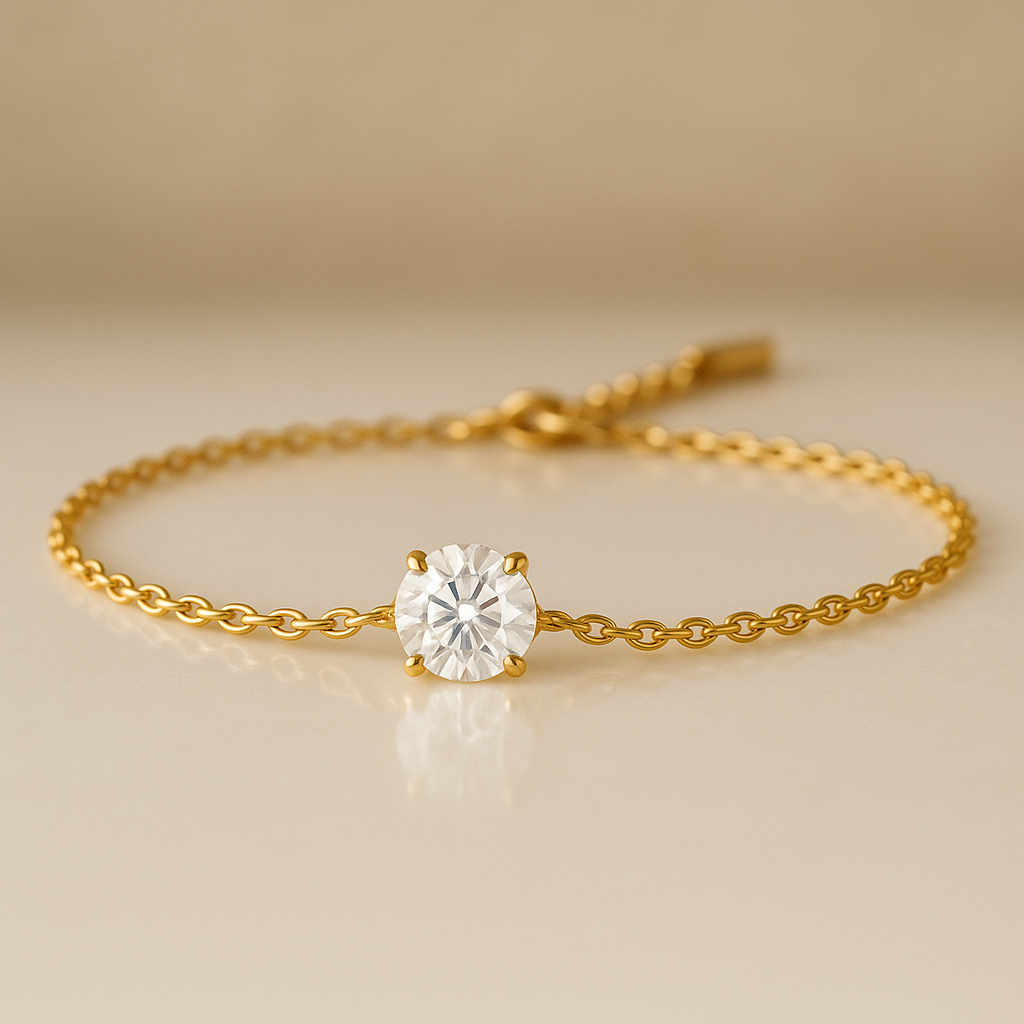 Holiday Bundle 2: Solitaire Pendant + Free Diamond Bracelet