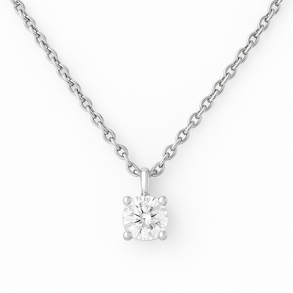 Diamond Solitaire Pendant