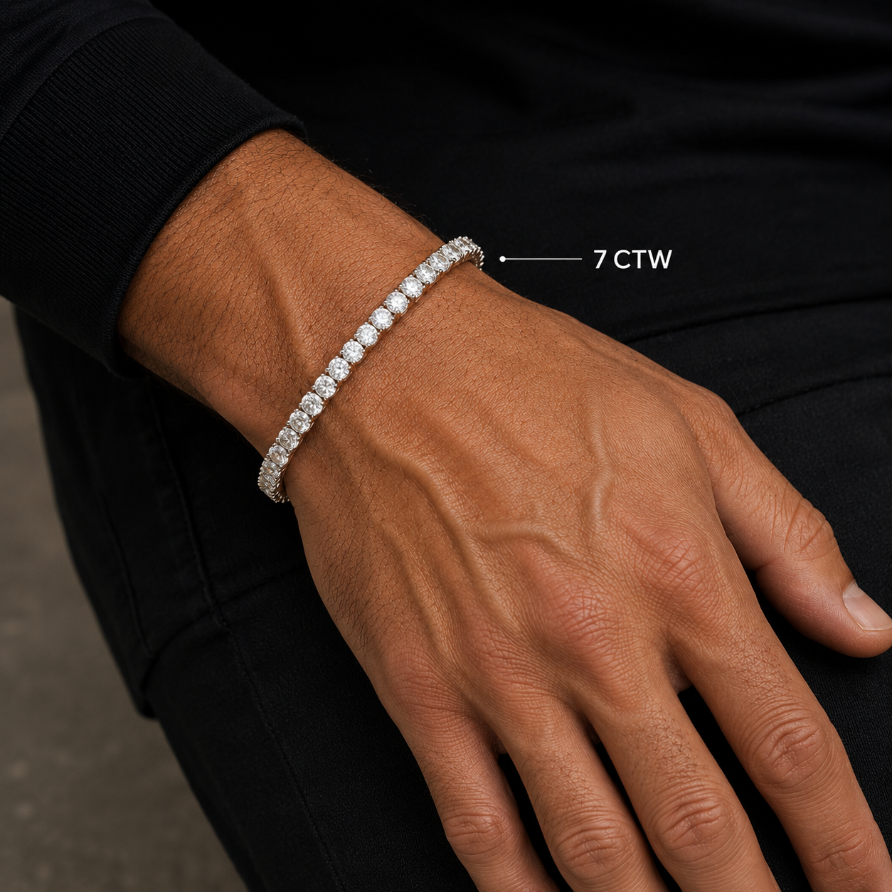 Men's Diamond Tennis Bracelet