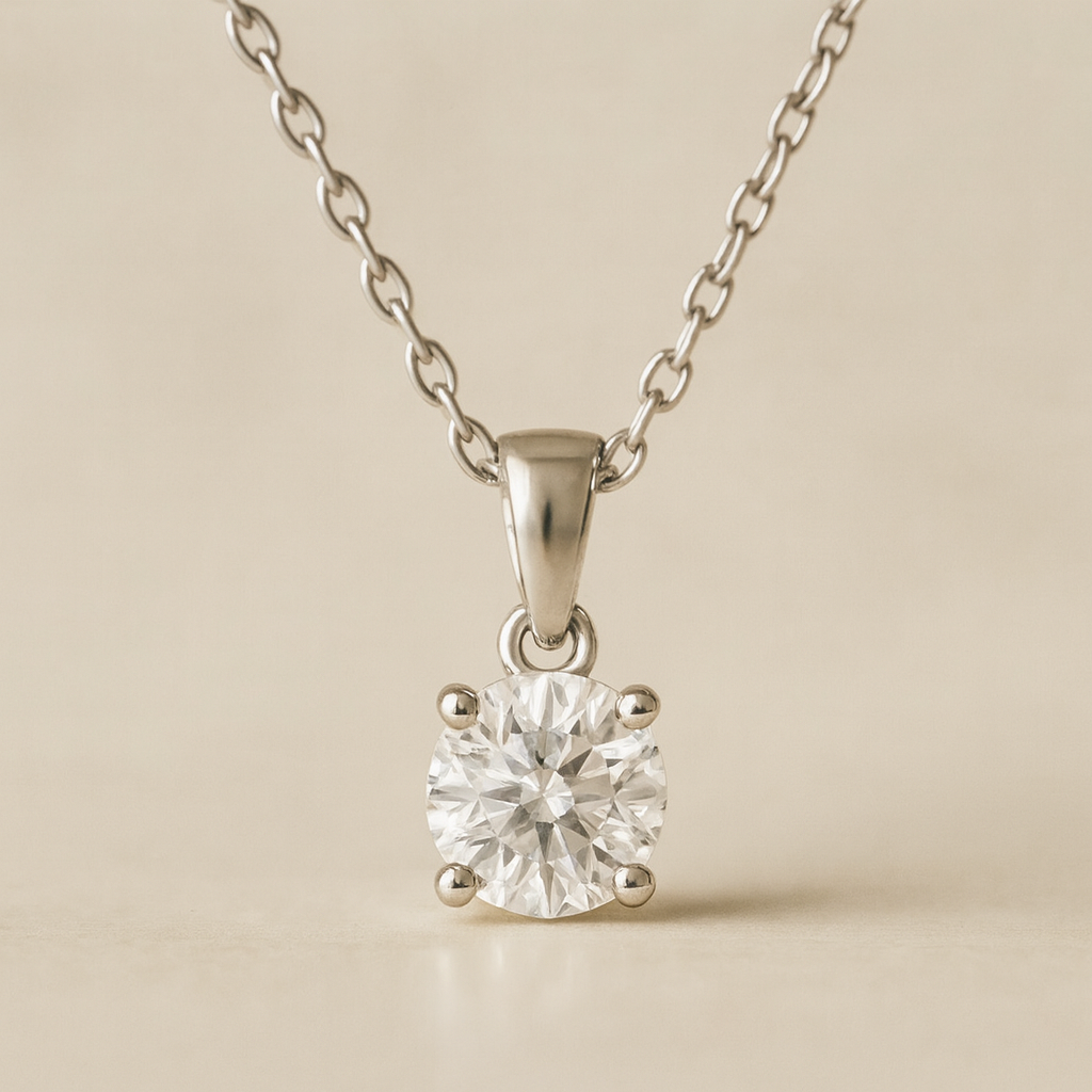 Holiday Bundle 2: Solitaire Pendant + Free Diamond Bracelet