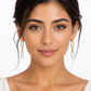 Diamond Paperclip Earring