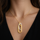 Paperclip Diamond Pendant