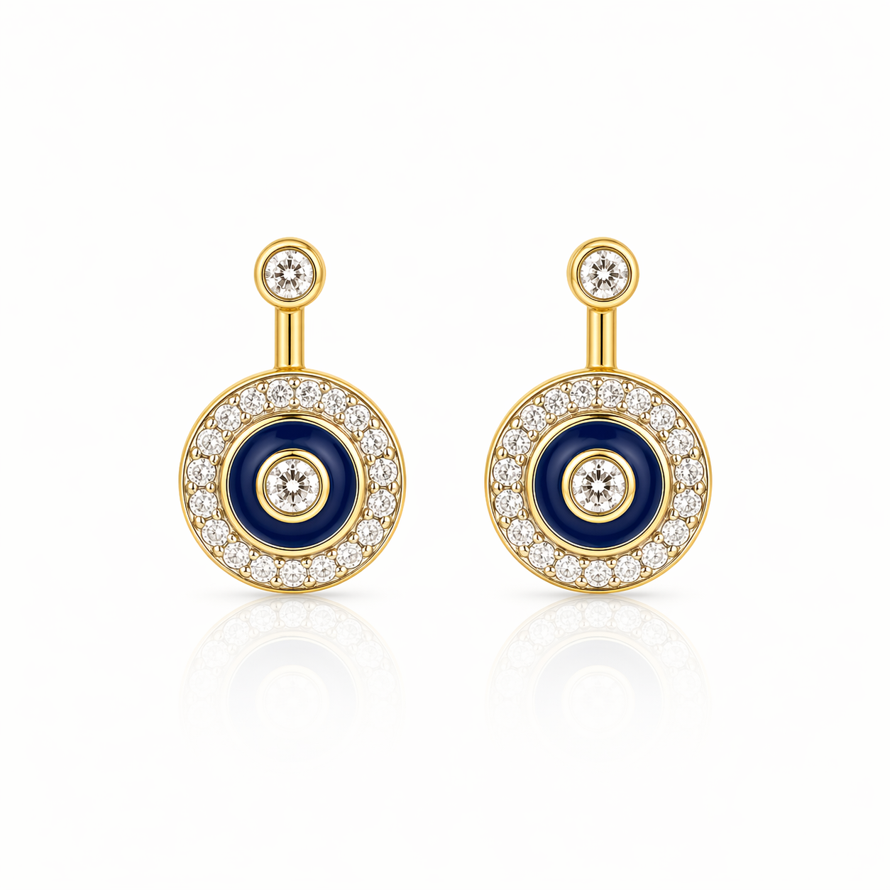 Evil Eye Earring Sterling Silver