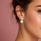 Pearl & Diamond Drop Earrings
