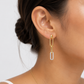 Diamond Paperclip Earring
