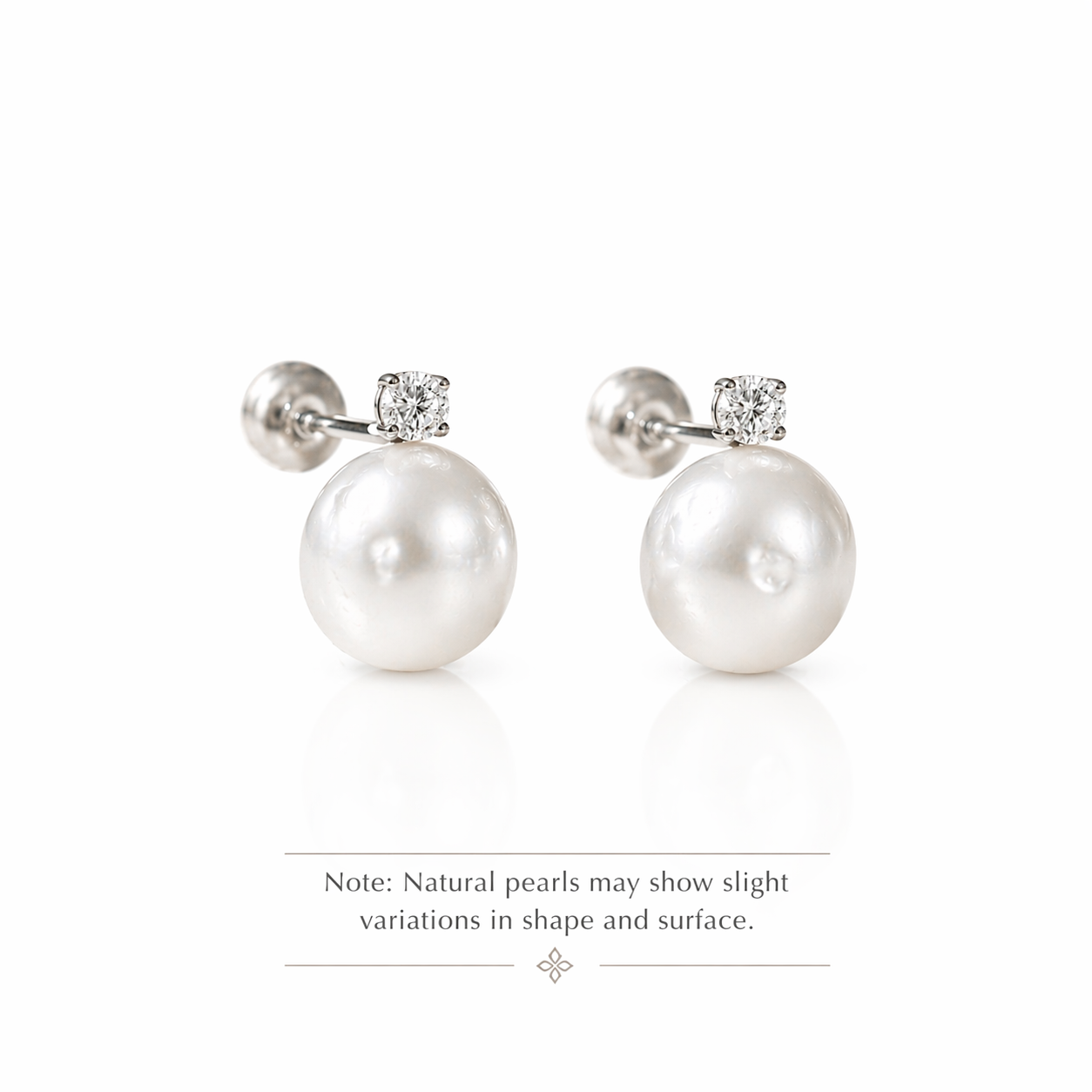 Pearl & Diamond Drop Earrings