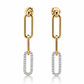 Diamond Paperclip Earring