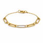 Diamond Paperclip Bracelet