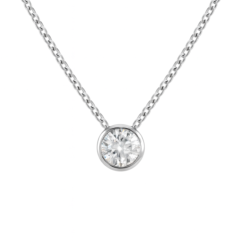 Bezel Solitaire Pendant