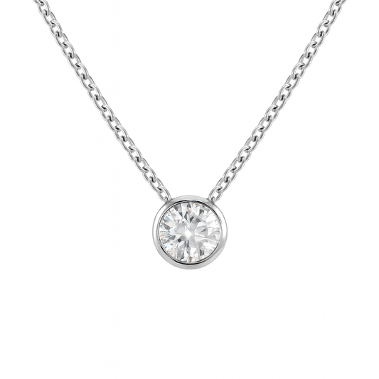 Bezel Solitaire Pendant