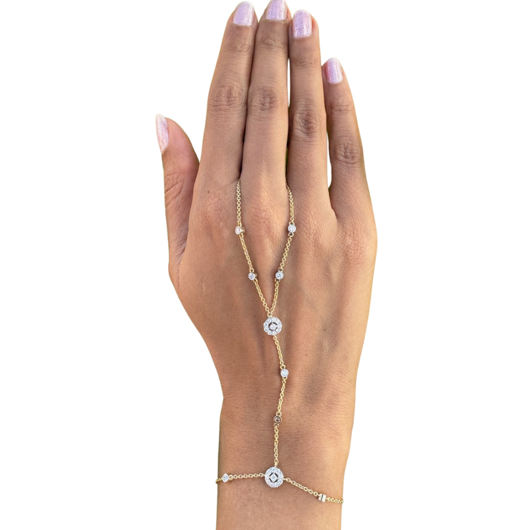 Sparkling  Finger  Bracelet