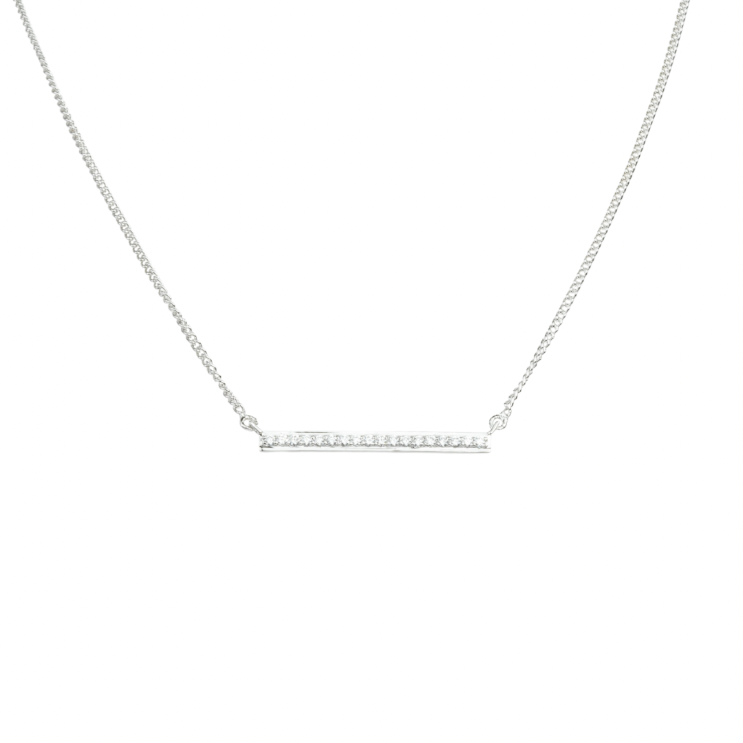 Diamond Bar Necklace