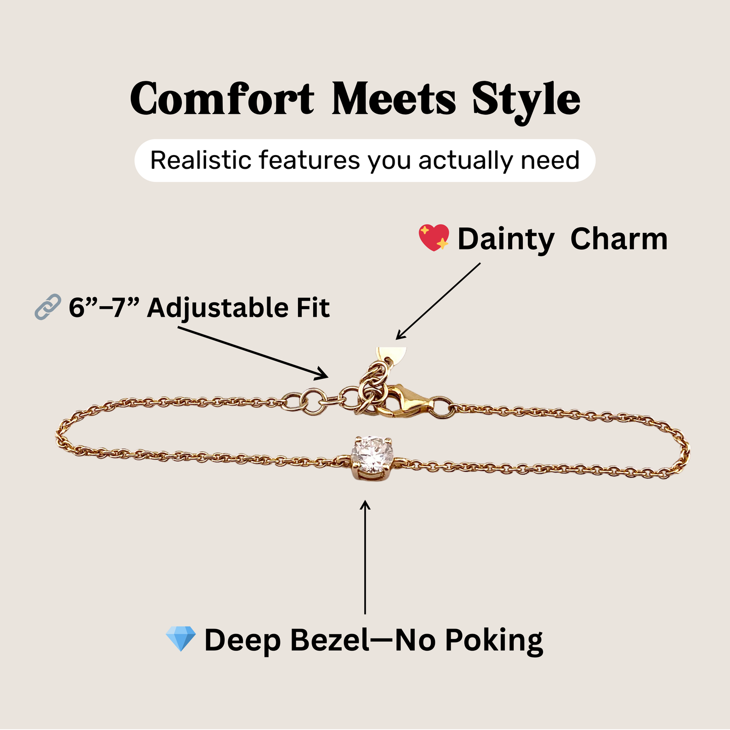 Round Solitaire Bracelet