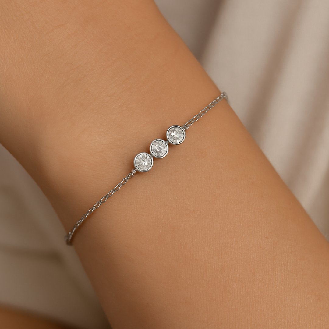 Tri Diamond  Bracelet