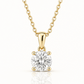 Diamond Solitaire Pendant 14k Gold