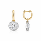 East West Oval Earring 14K Gold
