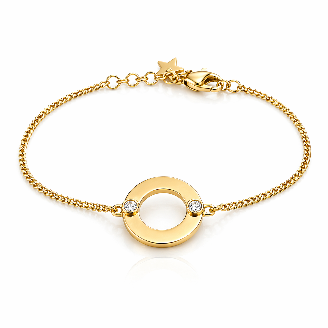 Diamond Sterling Silver Bracelet