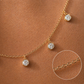 Dangling Diamond Necklace in 14K Gold