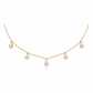 Dangling Diamond Necklace in 14K Gold
