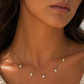 Dangling Diamond Necklace in 14K Gold