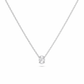 Oval  Diamond Pendant 14K Gold