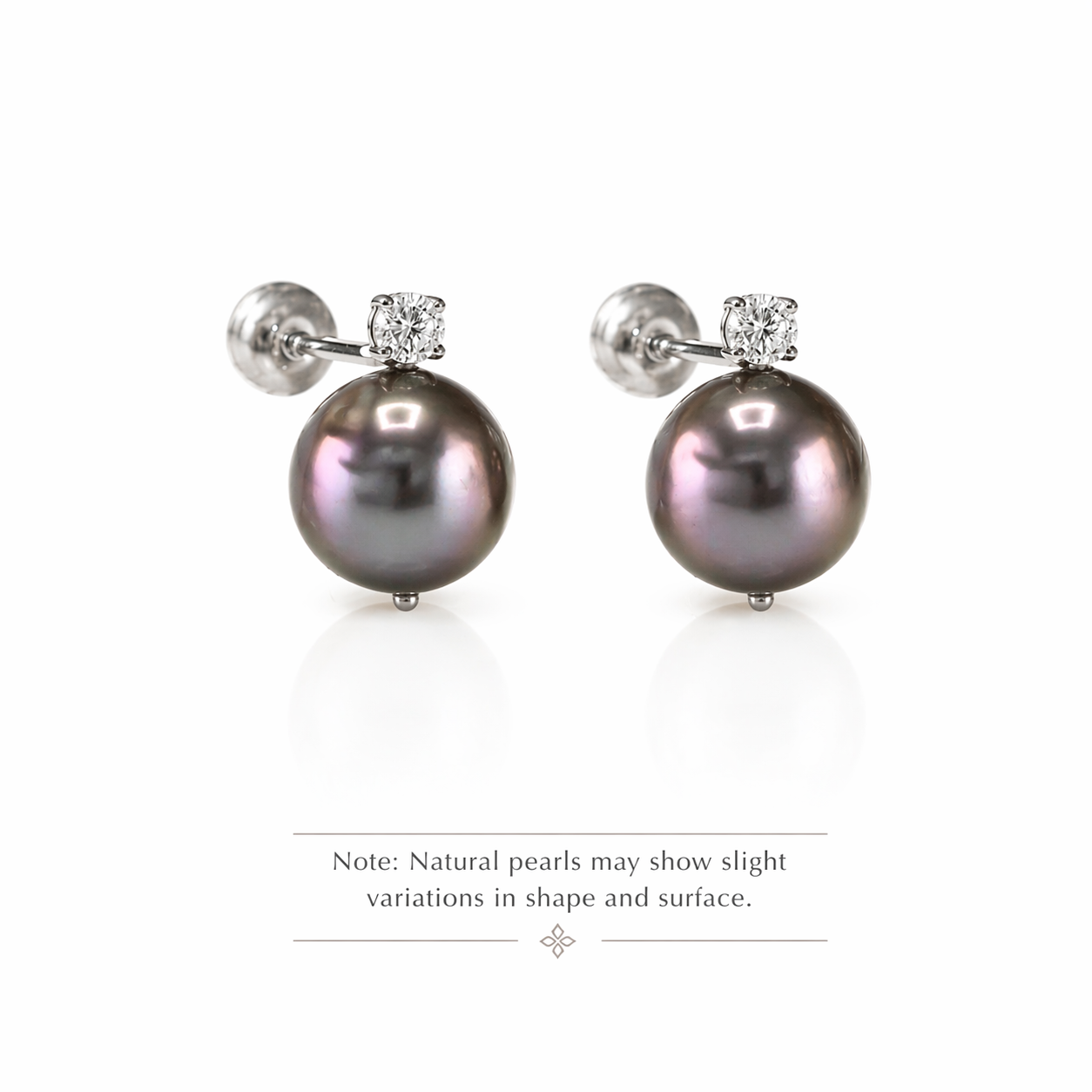 Pearl & Diamond Drop Earrings