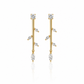 Golden Leaf Drops Earrings