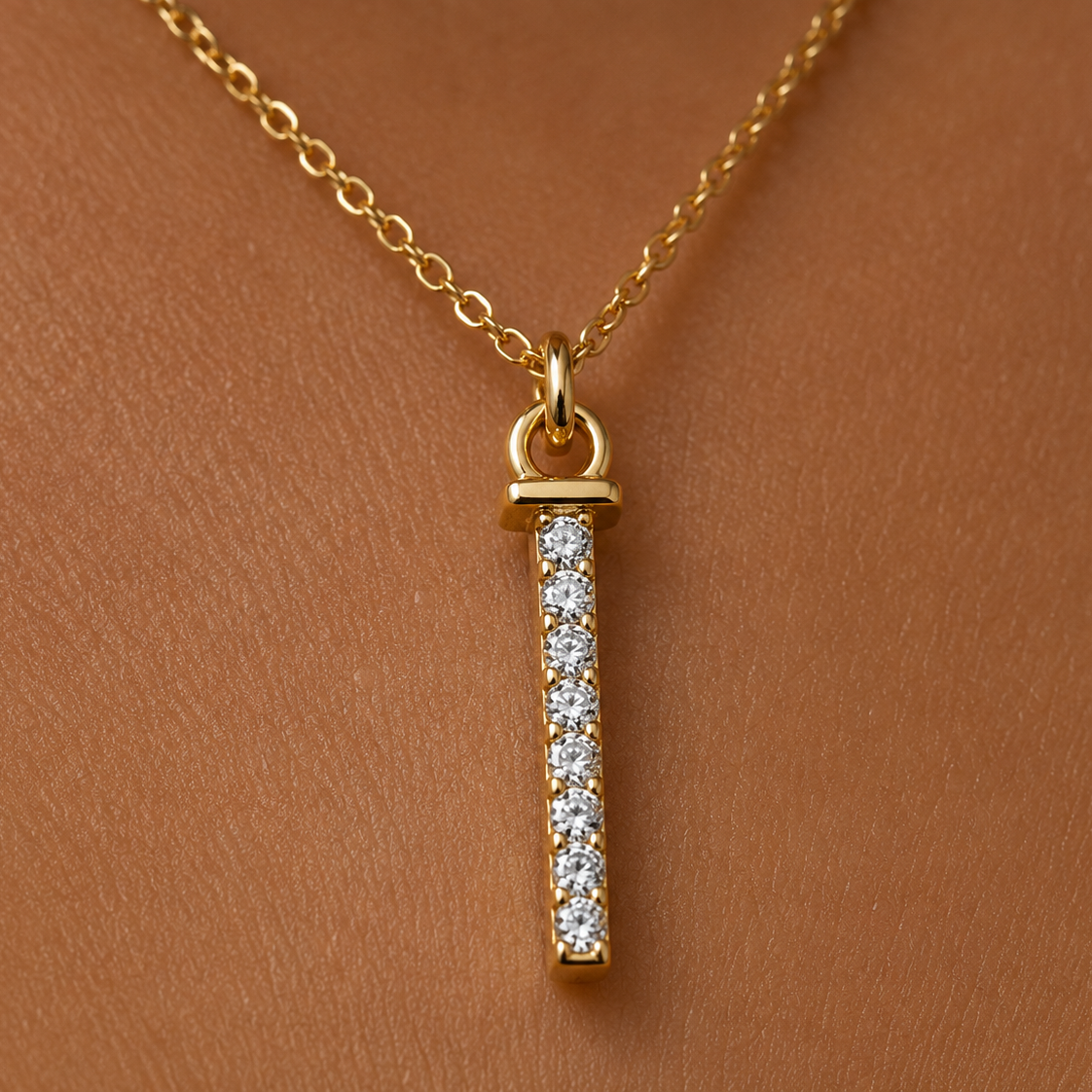 Linear Diamond Pendant