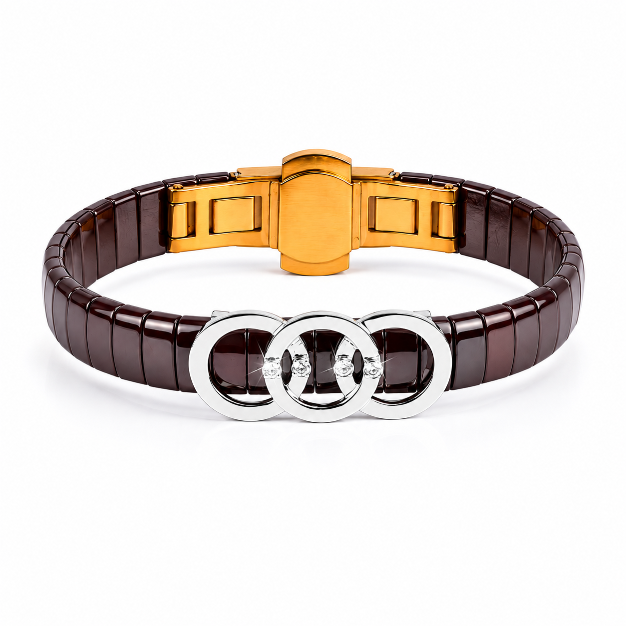 Men's Ceramic Diamond Band