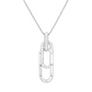 Paperclip Diamond Pendant