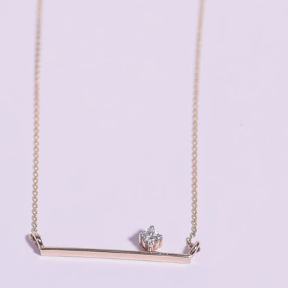 Solitaire Bar Pendant