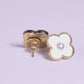 Clover Diamond Studs 14K Gold