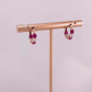 Diamond &  Ruby Hoops