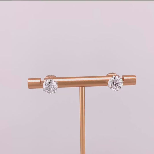Everyday Single Diamond Stud 14k Gold